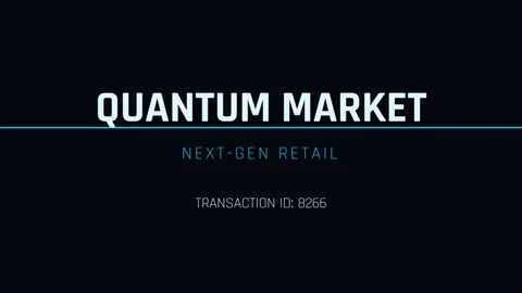 Quantum Market Transition Title Card: Abstract Technology and Innovation Co.. Stock Footage 337502175