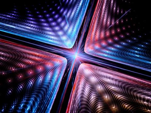 Quantum mechanics background Illustrazione stock