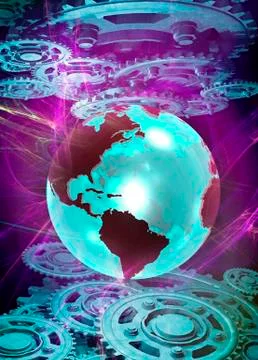 Quantum mechanics, conceptual artwork Stock Illustration