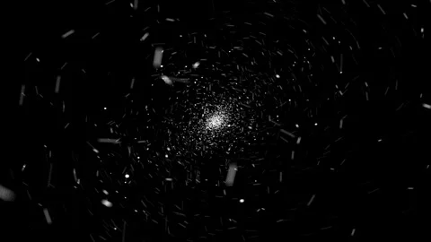 Quantum Mechanics Particle Overlay with Floating Dark Energy Clusters Stock Footage 337764150