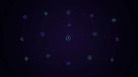 Quantum Network Entanglement Topology Node Web 4K 스톡 동영상 345040447