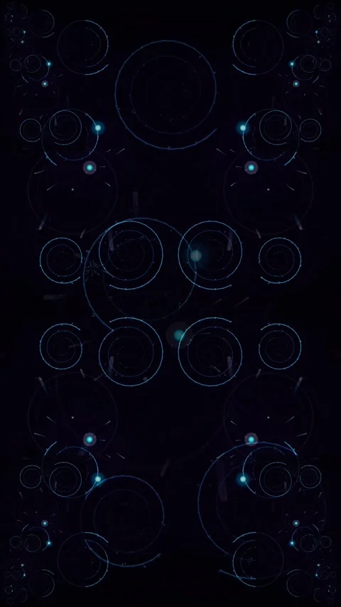 Quantum Particle Spiral Network Stock Footage 340011456