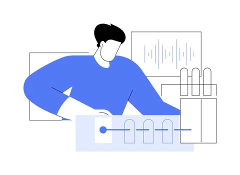 Quantum physics isolated cartoon vector illustrations. Stock Illustration