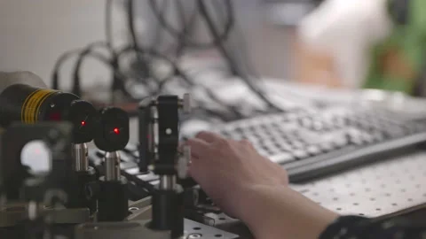 Quantum Physics Laser Stock Footage 147748999
