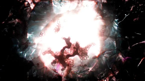 Quantum physics scene in sub atomic scale 스톡 동영상 91669328