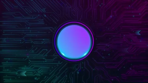 Quantum processing. Deep learning artificial intelligence. Future new technology Stock Footage 294956235