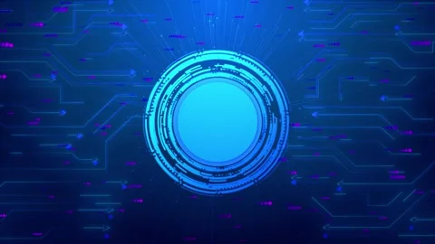 Quantum processing. Deep learning artificial intelligence. Future new technology Stock Footage 294957431