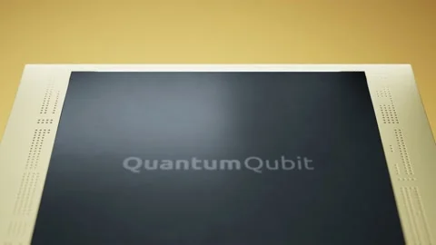 Quantum Processor TopView Gold Stock Footage 179488275
