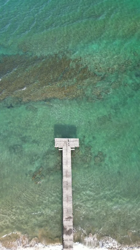 Quantum Shores: A Pier Between Dimensions Stock Footage 306622755