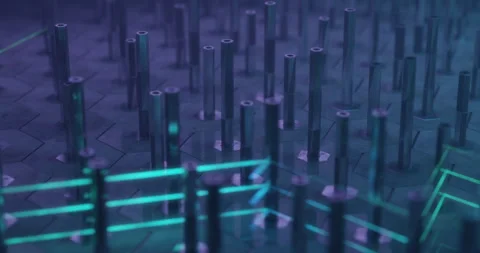 Quantum Signal Computing: Conceptual Background Stock Footage 278424107