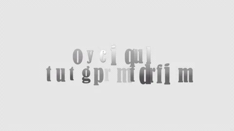 Quantum Super position silver text title with effect animation Stock Footage 263195337