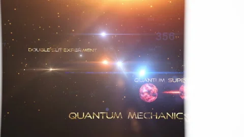 Quantum Technology cinematic title abstract background Stock Footage 263964999