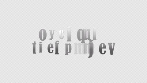 Quantum Technology silver text with effect animation abstract background Stock Footage 266797447