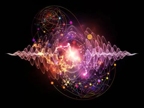 Quantum Wave 스톡 일러스트