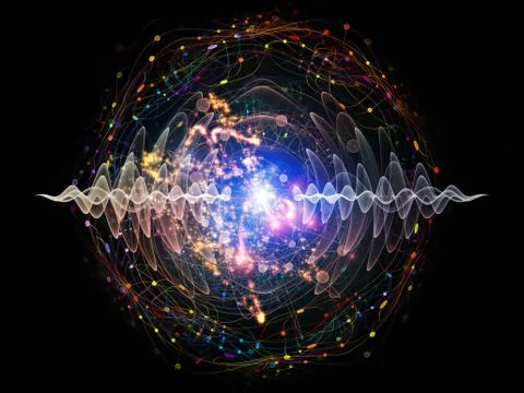 Quantum Wave Stock Illustration
