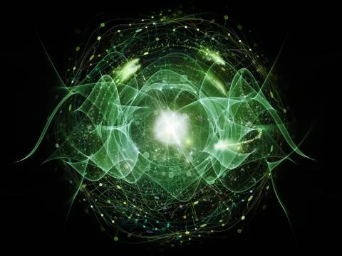 Quantum Wave Illustrazione stock