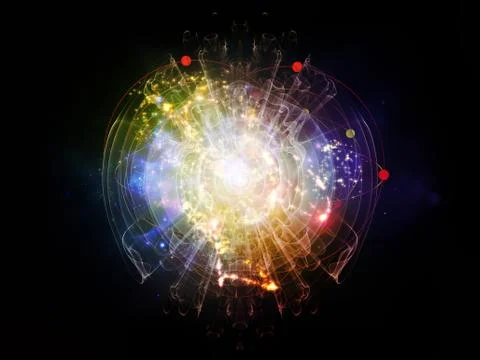 Quantum Wave Illustrazione stock