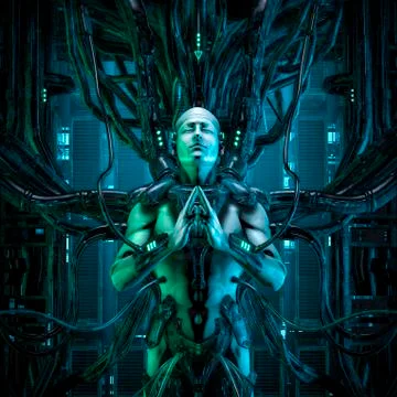 The quantum zen king Stock Illustration