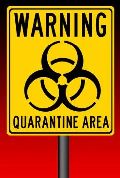 Quarantine area Stock Illustration