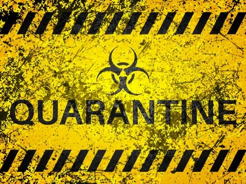 Quarantine background Stock Illustration