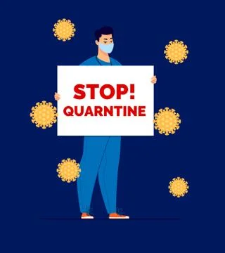 Quarantine Illustrazione stock