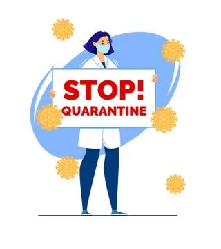 Quarantine Illustrazione stock