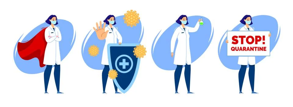 Quarantine Illustrazione stock