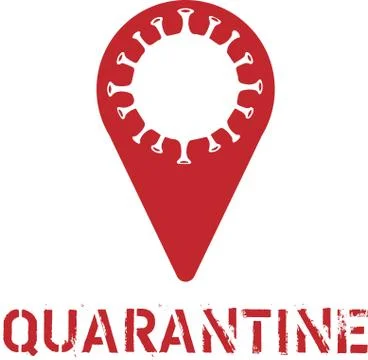 Quarantine stamp. Vector banner distressed. Virus quarantine Vintage grunge sign Stock Illustration