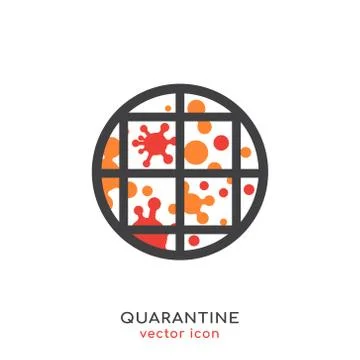 Quarantine Vector Icon Stock Illustration