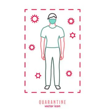 Quarantine Vector Icon イラスト素材
