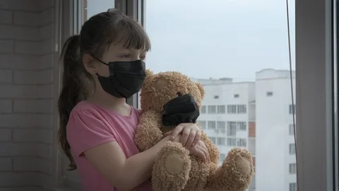 Quarantined child. Stock Footage 126879276