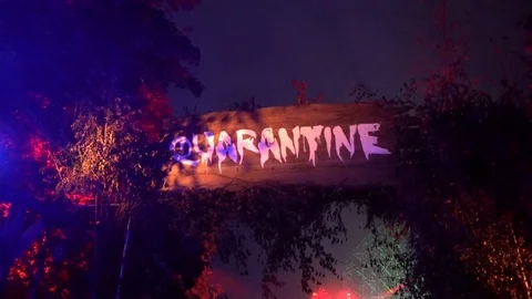 Quaratine sign  Stock Footage 73670150