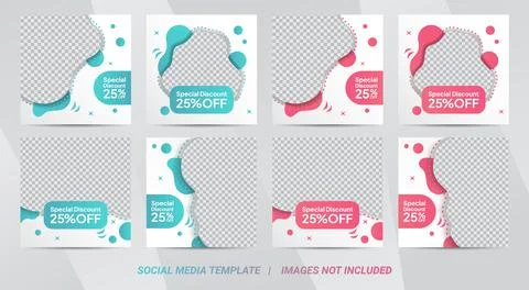 Quare banner template design for cake food post. Suitable for Social Media Po イラスト素材