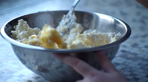 Quark dough Stock Footage 34406261