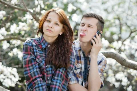 Quarrel between lovers Stock-Fotos