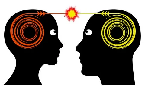 Quarrel Concept Stock Illustration