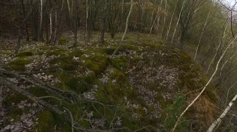 Quarry Abandoned Stone Open Pit Filled With Blue Water Stock Footage 61782280