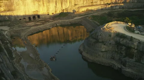 Quarry and Processing Plant Stock Footage 43909842