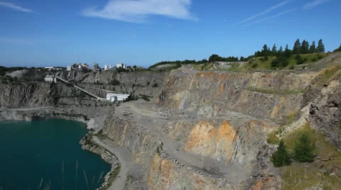 Quarry on Bornholm Stock Footage 25488670
