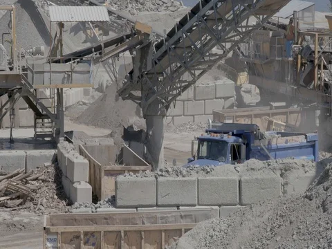 Quarry Construction Dump Truck Stock Footage 78208564