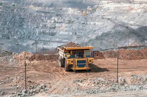 Quarry dump truck Stock Photos