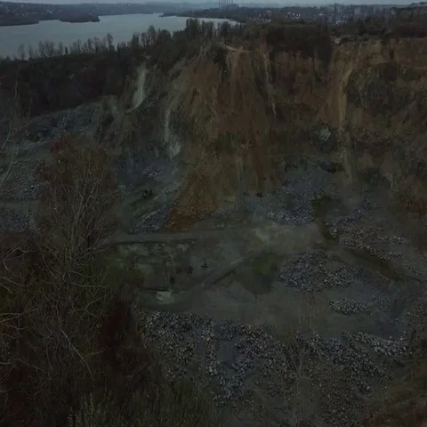 Quarry at dusk Видео 69355597