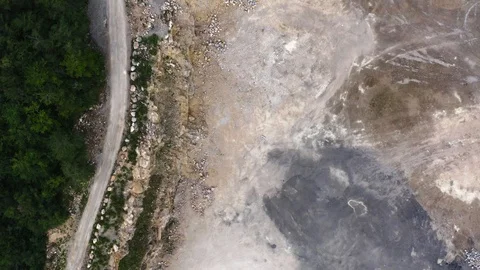 Quarry edge Stock Footage 110628624