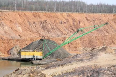 Quarry equipment Foto stock