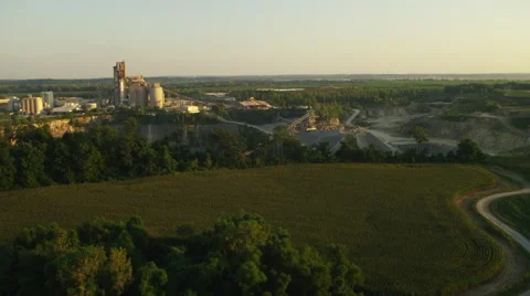 Quarry Fly Over Video stock 44020902