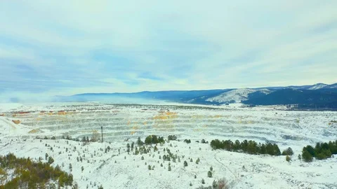 Quarry, industrial landscape Stock Footage 120199110