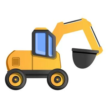 Quarry machine icon, cartoon style Stock Illustration