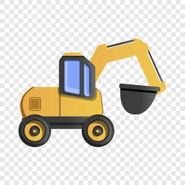 Quarry machine icon, cartoon style Illustrazione stock