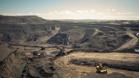 Quarry machine production. Timelapse, 4k Stock Footage 67241111