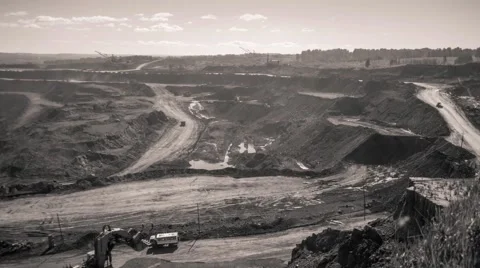 Quarry machine production. Timelapse, 4k Stock Footage 67241186